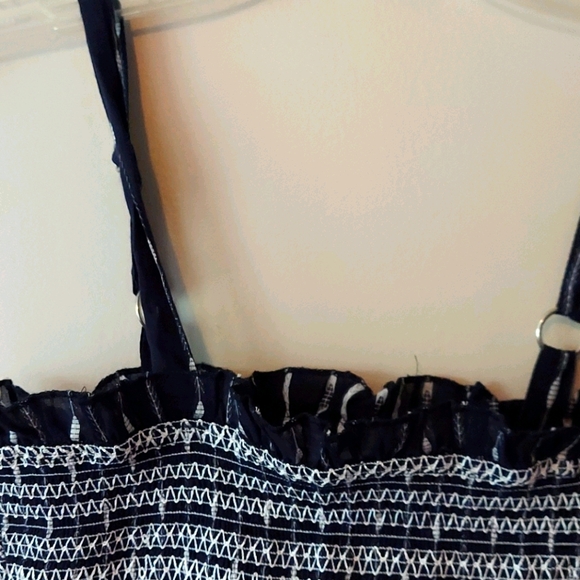 Forever 21 Smocked Stripped Tank Top with Straps - Picture 2 of 4